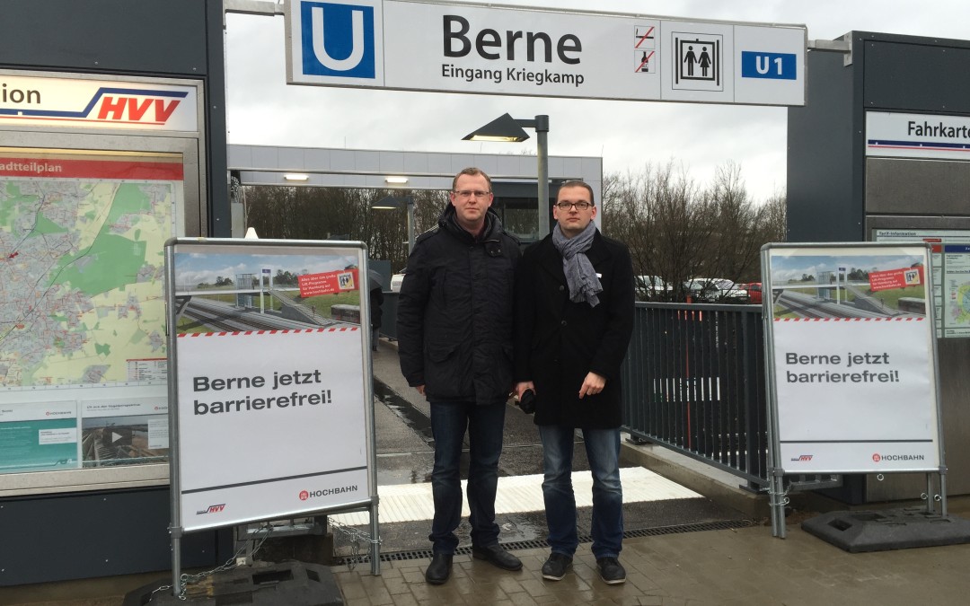 U-Bahnhof Berne seit heute barrierefrei!