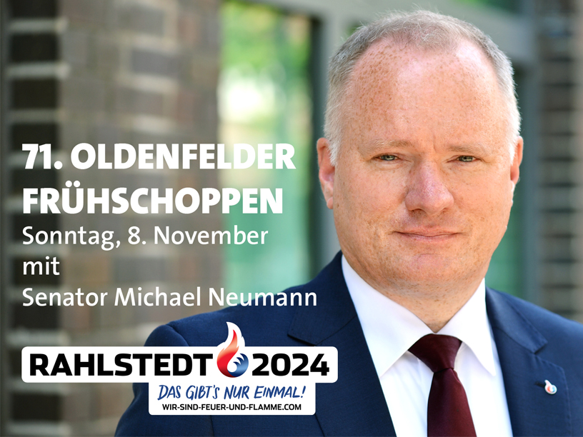 71. Oldenfelder Frühschoppen mit Sportsenator Michael Neumann: „Feuer und Flamme für Spiele in Hamburg – Sie entscheiden!“