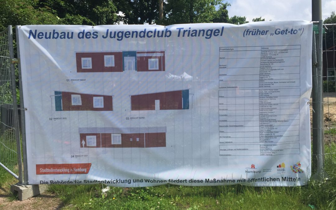 Grundsteinlegung für den neuen Jugendclub Triangel in Hohenhorst