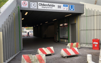 Betonschweine am U-Bahnhof Oldenfelde: Was soll das?