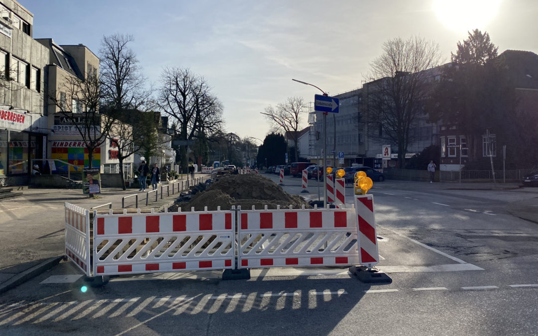 Veloroute 7 erreicht den Ortskern: Umbau der Rahlstedter Bahnhofstraße ab 12. April (Update)