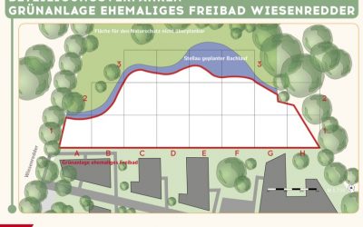 Entwicklung der zukünftigen Grünfläche am ehemaligen Freibad Wiesenredder