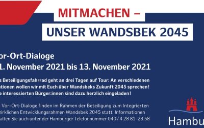 Integrierter Bezirklicher Entwicklungsrahmen „Wandsbek 2045“: Vor-Ort-Dialog in Rahlstedt